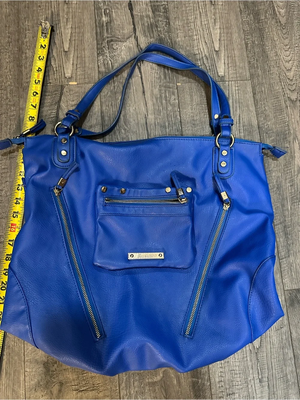 Blue Women’s Tote Handbag - Designer-Inspired Shoulder Bag
